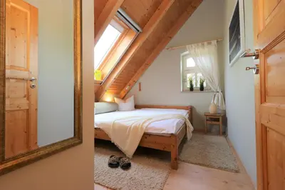 Ein Bett oder Betten in einem Zimmer der Unterkunft Haus Bodderbloom, App 02