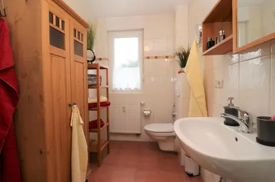 Ein Badezimmer in der Unterkunft 