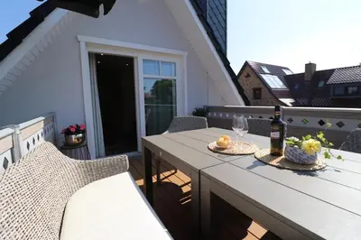 Ein Balkon oder eine Terrasse in der Unterkunft App 
