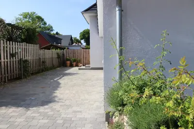 Ein Garten an der Unterkunft App 