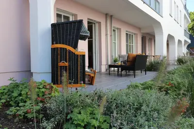 Ein Garten an der Unterkunft Sonnenseite App 09