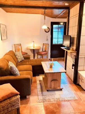 Ein Sitzbereich in der Unterkunft Töpferweg 06 Georgia