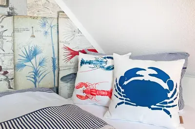 Ein Bett oder Betten in einem Zimmer der Unterkunft Mondzauber