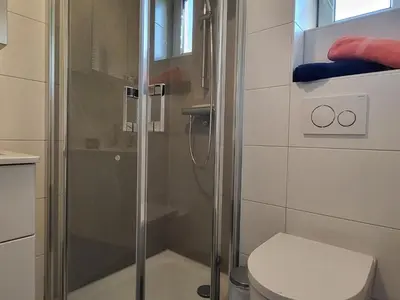 Ein Badezimmer in der Unterkunft Anikas Ferienwohnung 2