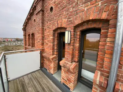 Ein Balkon oder eine Terrasse in der Unterkunft Fewo Sonnenblick