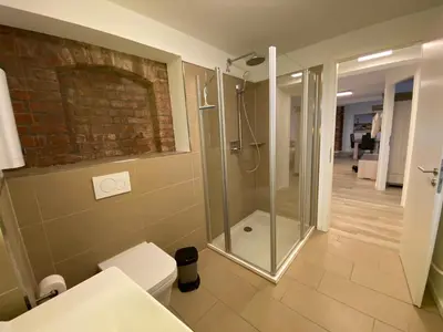 Ein Badezimmer in der Unterkunft Fewo Sonnenblick
