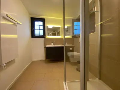Ein Badezimmer in der Unterkunft Fewo Sonnenblick