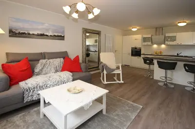 Küche/Küchenzeile in der Unterkunft Bei Ziegers Ferienwohnung EG