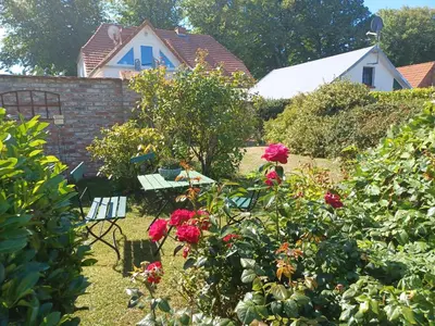 Ein Garten an der Unterkunft Ferienhäuschen Hinz