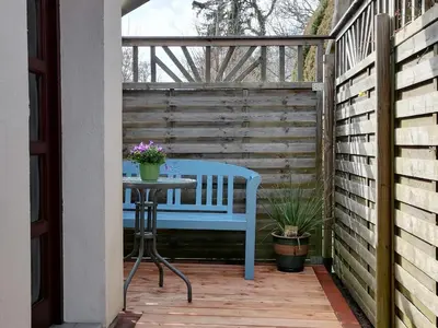 Ein Balkon oder eine Terrasse in der Unterkunft Darßer Ferienkate