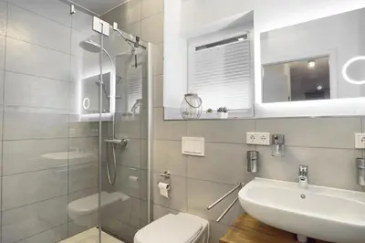 Ein Badezimmer in der Unterkunft Haus Seevogel - Suite Kormoran PP 16