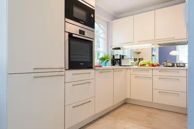 Küche/Küchenzeile in der Unterkunft Am Lütten Bagen Haus Attila