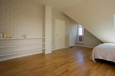 Ein Bett oder Betten in einem Zimmer der Unterkunft Haus am Schilf