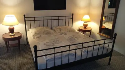 Ein Bett oder Betten in einem Zimmer der Unterkunft boddenbackpacker