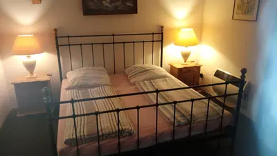 Ein Bett oder Betten in einem Zimmer der Unterkunft boddenbackpacker