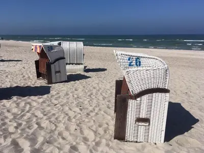 Ein Strand an oder in der Nähe der Ferienwohnung