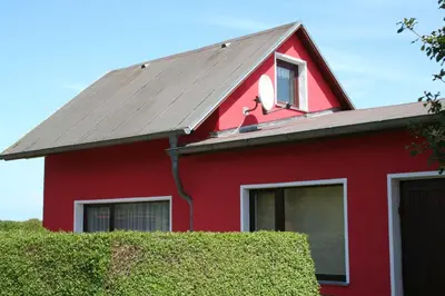 Das Gebäude in dem sich die Ferienwohnung befindet