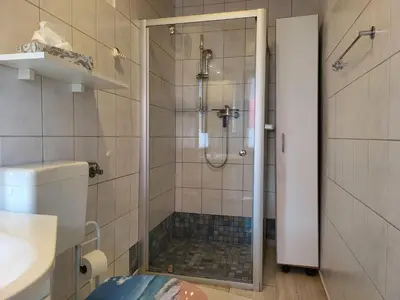 Ein Badezimmer in der Unterkunft Ferienhaus Moeller
