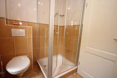 Ein Badezimmer in der Unterkunft Ferienhaus Swantje