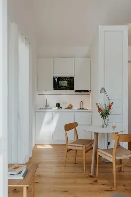 Küche/Küchenzeile in der Unterkunft Halfhouse Wieck