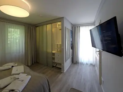 TV/Unterhaltungsangebot in der Unterkunft Ferienwohnung Ostseereif 211