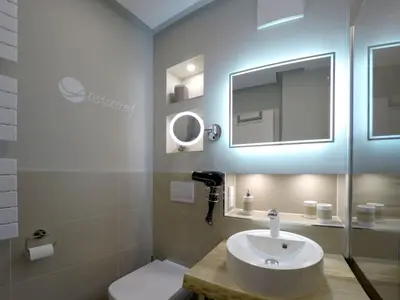 Ein Badezimmer in der Unterkunft Ferienwohnung Ostseereif 211