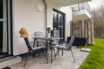 Ein Garten an der Unterkunft Suite Lycka Zingst
