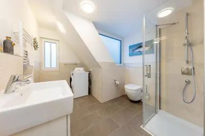 Ein Badezimmer in der Unterkunft Suite Wind & Wellen