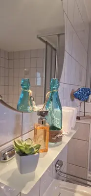 Ein Badezimmer in der Unterkunft Haus Vineta
