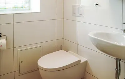 Ein Badezimmer in der Unterkunft Fewo Albrechtshof