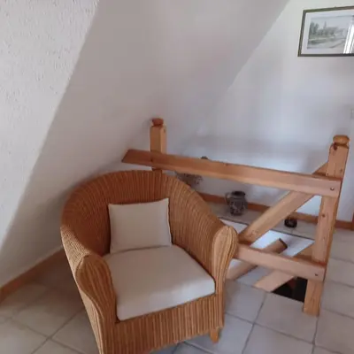 Ein Sitzbereich in der Unterkunft FW Im grünen Weg