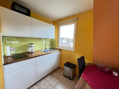 Küche/Küchenzeile in der Unterkunft Ferienhaus Brise - Austernperle