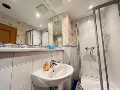 Ein Badezimmer in der Unterkunft Ferienhaus Brise - Singletörn