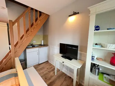 TV/Unterhaltungsangebot in der Unterkunft Ferienhaus Brise - Ahabs Kajüte