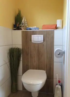 Ein Badezimmer in der Unterkunft Ferienhaus Brise - Schmugglerhus