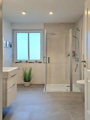 Ein Badezimmer in der Unterkunft Schwedengang 7A Whg 1 unten links