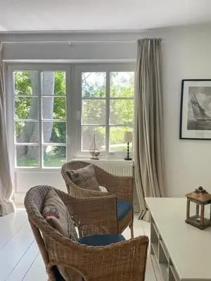 Ein Sitzbereich in der Unterkunft Fe-Wo Schifferberg Lodge