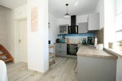 Küche/Küchenzeile in der Unterkunft Haus Sprotte