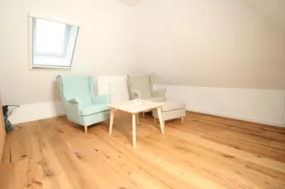 Ein Sitzbereich in der Unterkunft Haus Sprotte