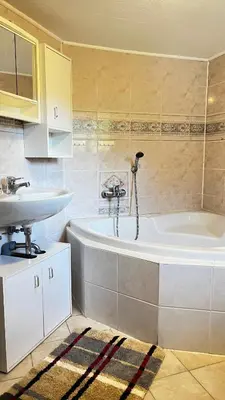 Ein Badezimmer in der Unterkunft Unterm Rohrdach