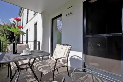 Ein Patio oder anderer Außenbereich in der Unterkunft Ostseetraum 04 - Aquamarin