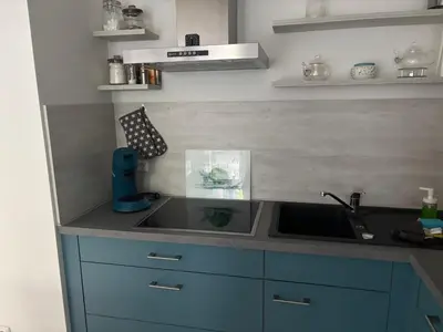 Küche/Küchenzeile in der Unterkunft Ostseetraum 04 - Aquamarin
