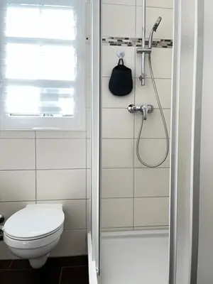 Ein Badezimmer in der Unterkunft Lotte's lütte Stuv
