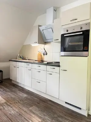 Küche/Küchenzeile in der Unterkunft Lotte's lütte Stuv