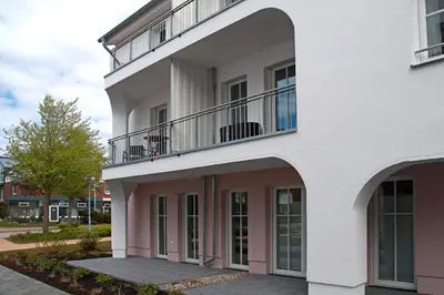 Das Gebäude in dem sich die Ferienwohnung befindet