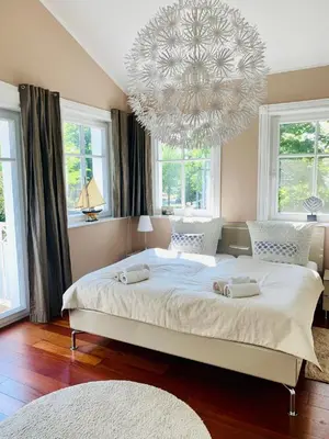 Ein Bett oder Betten in einem Zimmer der Unterkunft Strandquartier 31 