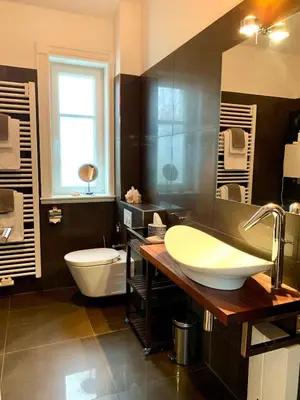 Ein Badezimmer in der Unterkunft Strandquartier 31 