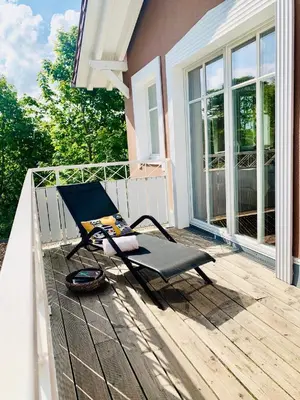 Ein Balkon oder eine Terrasse in der Unterkunft Strandquartier 31 
