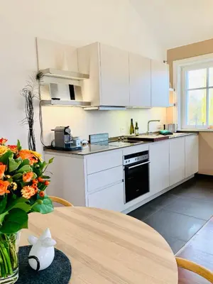 Küche/Küchenzeile in der Unterkunft Strandquartier 31 