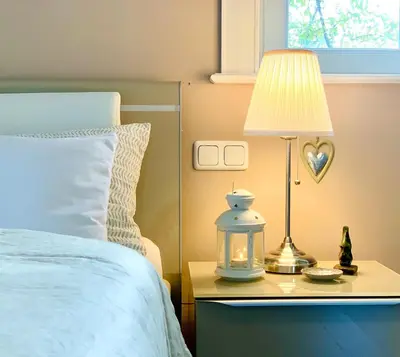 Ein Bett oder Betten in einem Zimmer der Unterkunft Strandquartier 31 